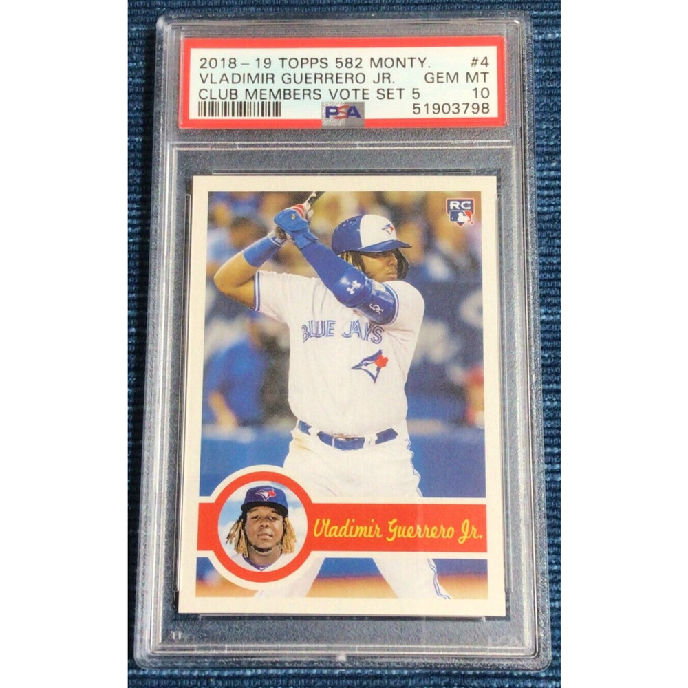 VLADIMIR GUERRERO JR 2018-19 Topps Montgomery Club #4 PSA 10 Rookie Card RC Jays